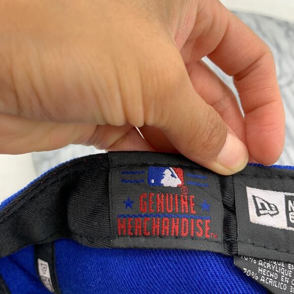 Washington Nationals Hat Mens 7 1/4 Red Blue 59Fifty Fitted Wool Blend New Era - Picture 11 of 14